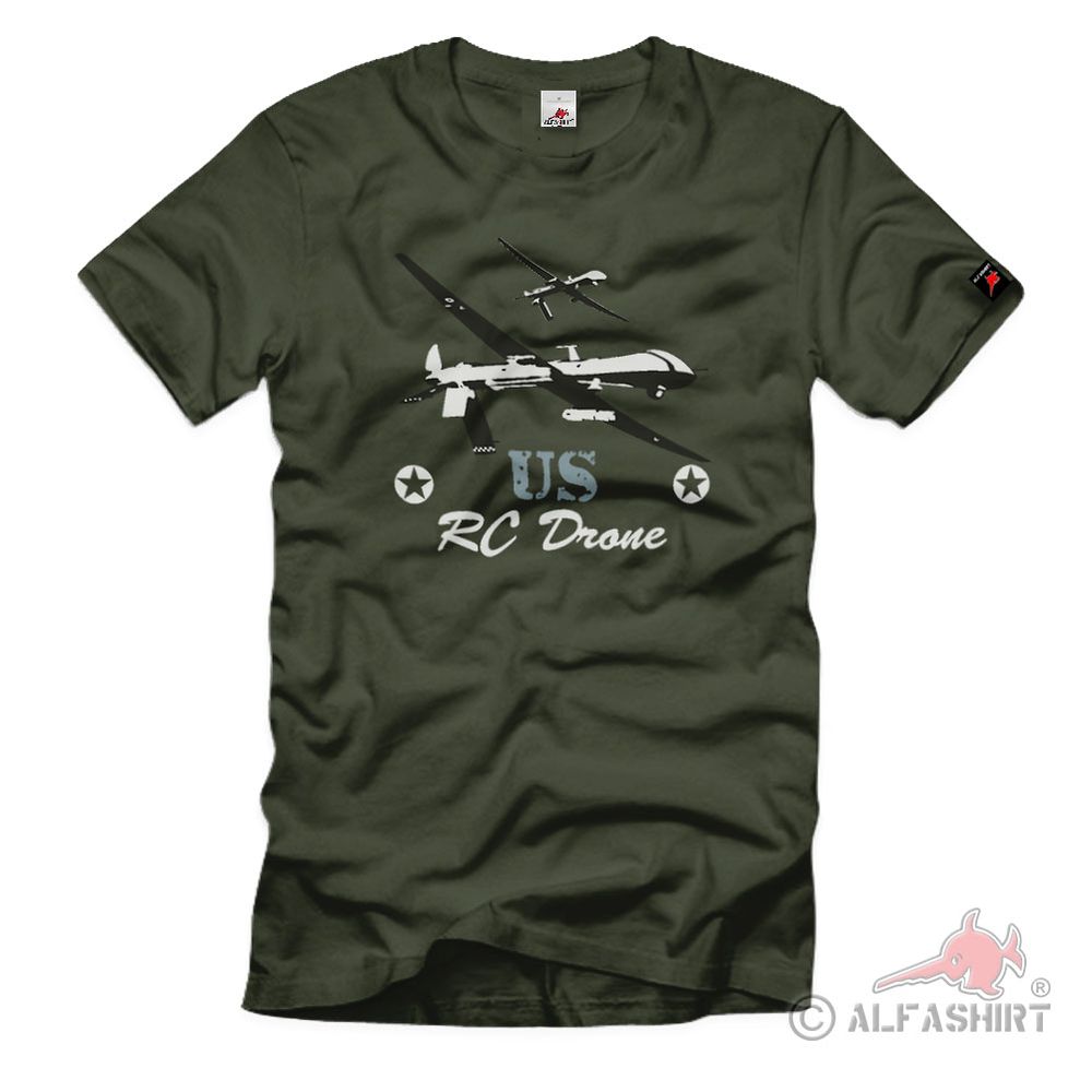US RC Drone Army Drohne Isaf USA Fun Sport T Shirt#155
