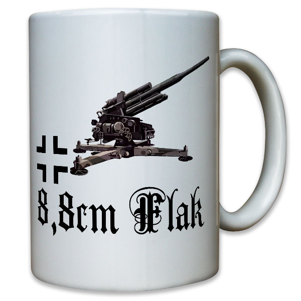 Tasse 8,8cm Acht-Acht Flugabwehrkanone Deutschland Kaffee Becher#12308