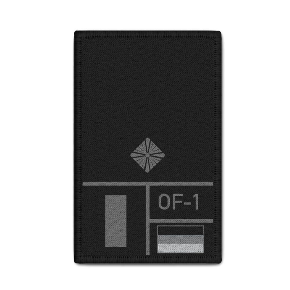 Rank Patch 9.8x6cm BW Lieutenant Rank OF-1 Army Studies #47110