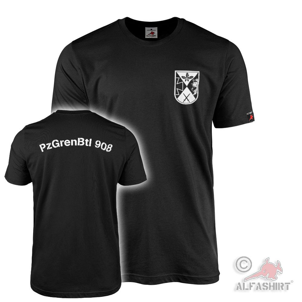 T-Shirt Panzergrenadierbataillon PzGrenBtl 908 Grenadier Panzer Troop #45506