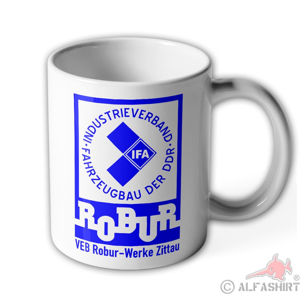 Tasse VEB Robur-Werke Zittau IFA LKW DDR Abzeichen Emblem Becher#43279