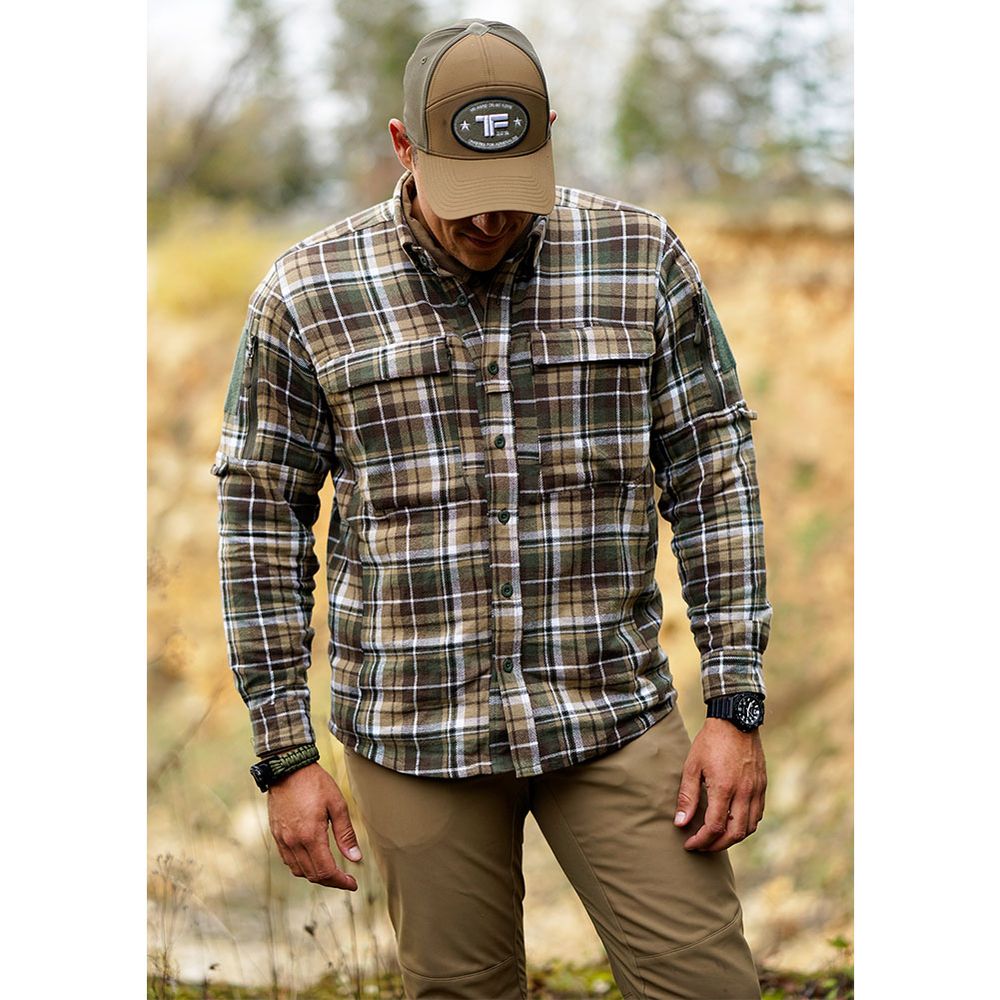 Contractor Hemd Tactical Airsoft Jäger Hemd Survival Flanell Bundeswehr #32956
