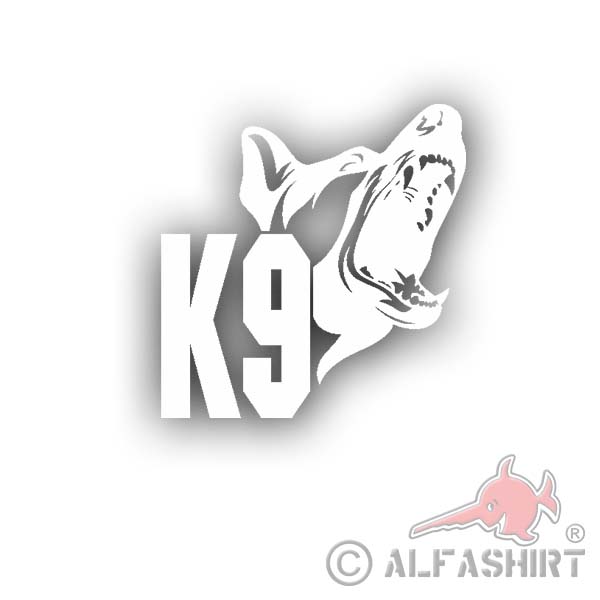 K9 Hundestaffel dog handler German Shepherd Police 15x15cm # A4731