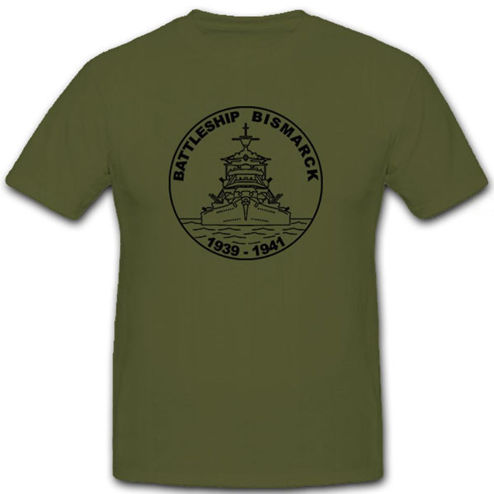 Bismarck Schiff 1939-1941 WK 2 Bismarck-Klasse Schlachtschiff  T Shirt #9121
