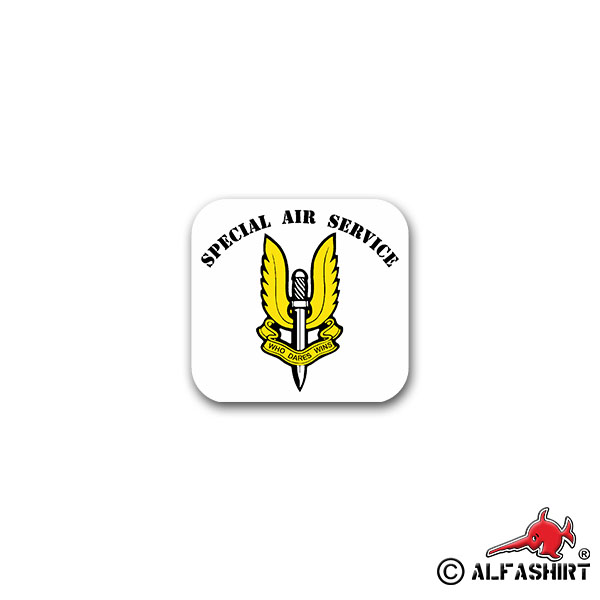 Aufkleber/Sticker Special Air Service Spezialeinheit British England 7x7cm A2637