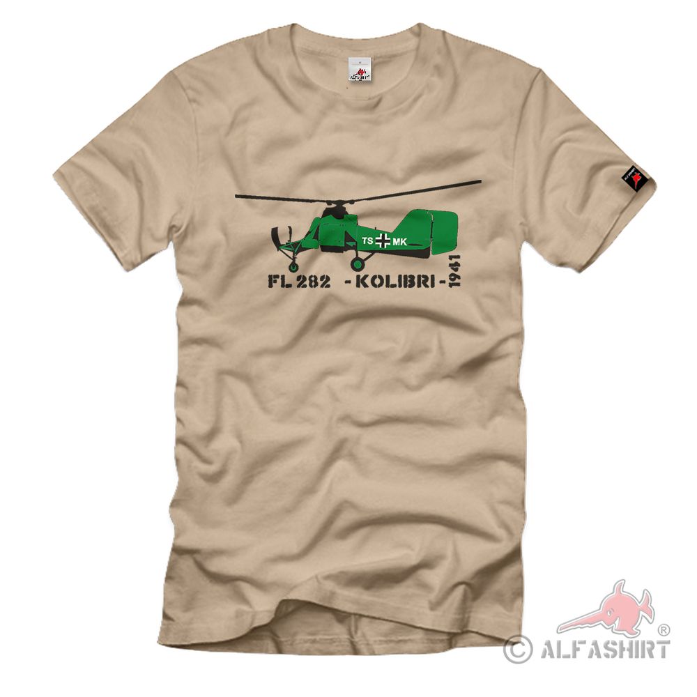 Flettner FL 282 Kolibri Militärhubschrauber Aufklärer Borderkunder T Shirt #710