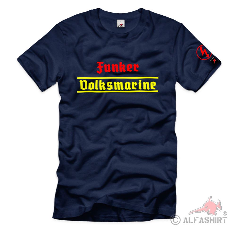 Volksmarine Funker Badge Veteran NVA DDR Marine T Shirt#40170