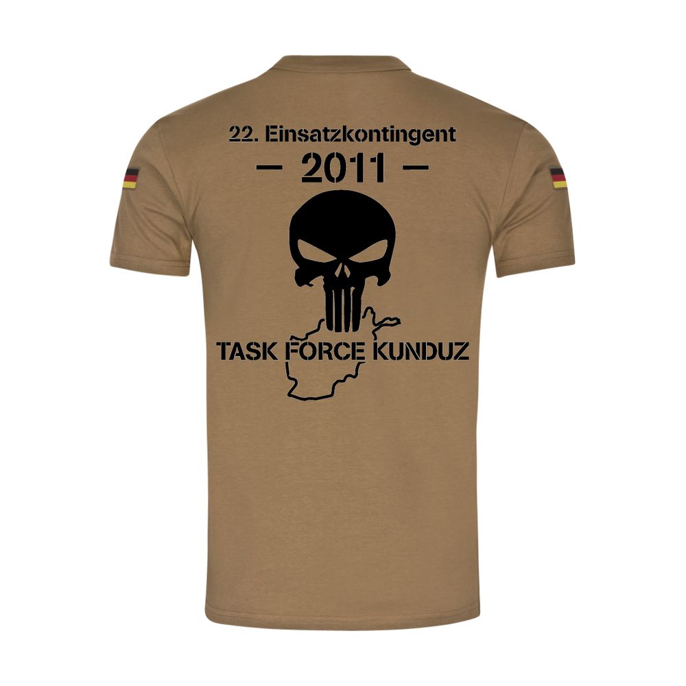 TASK FORCE KUNDUZ ISAF 22 Contingent Afghanistan BW Tropical Shirt # 20124