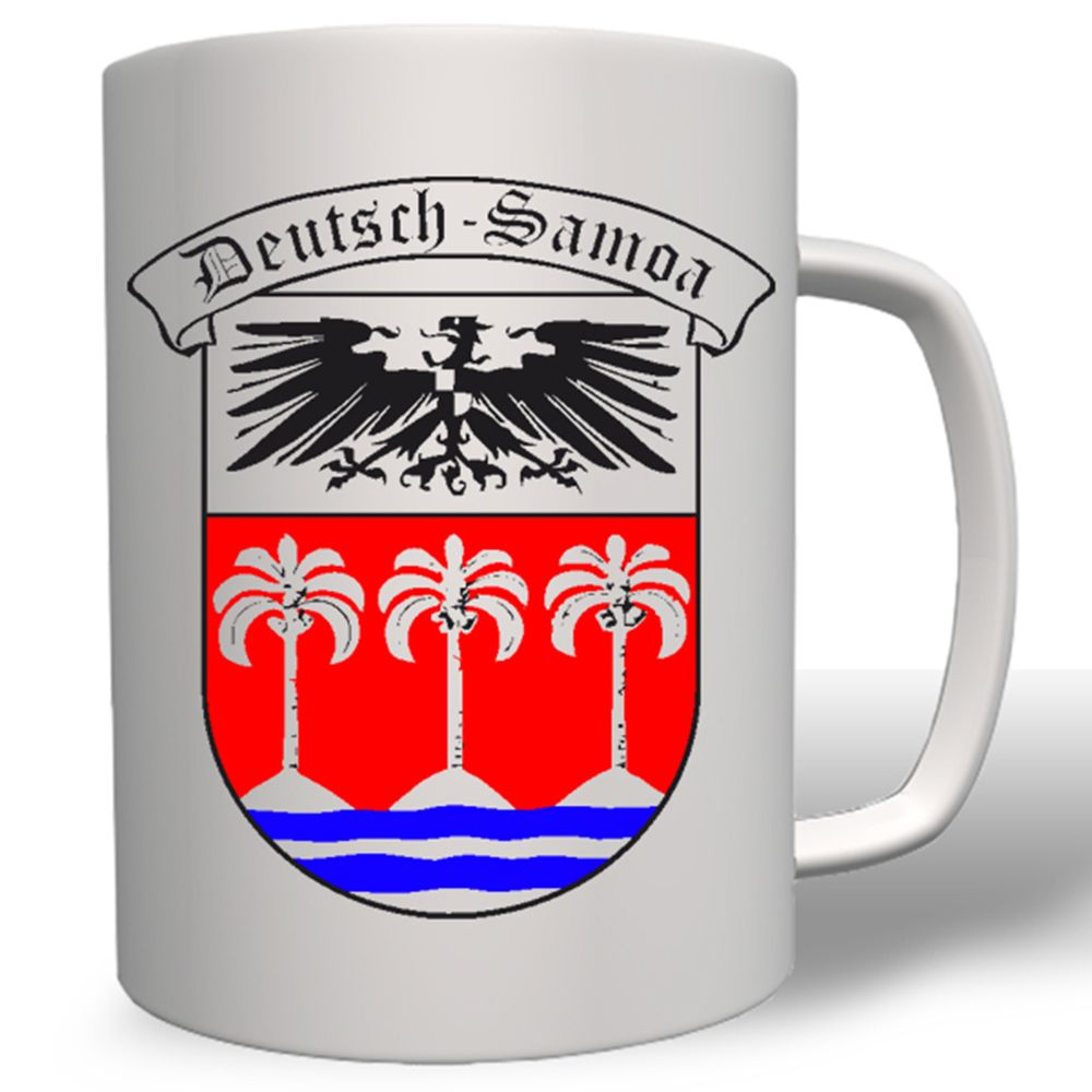 Deutsche Kolonie Samoa Preußen WK 1 Wappen Emblem  - Tasse Becher Kaffee #2951