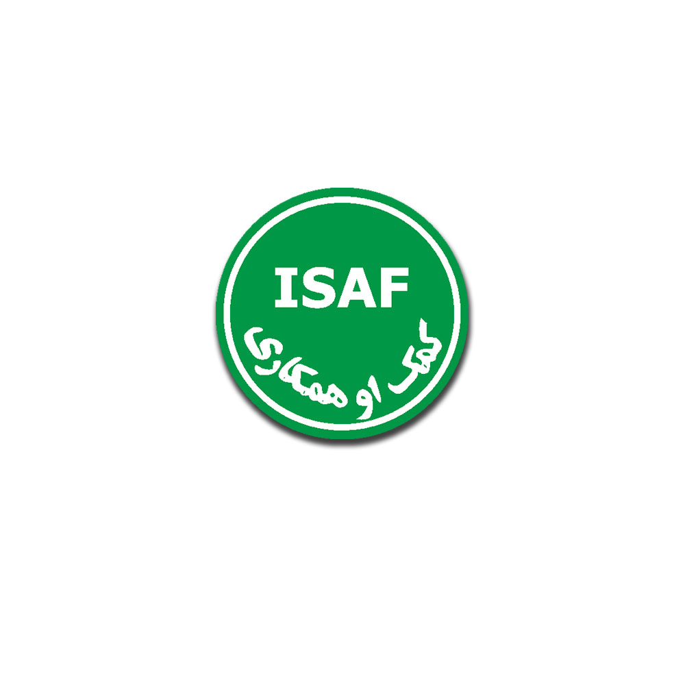 ISAF Aufkleber Auslandseinsatz  Afghanistan Militär Fahrzeug 15x15cm  A5239