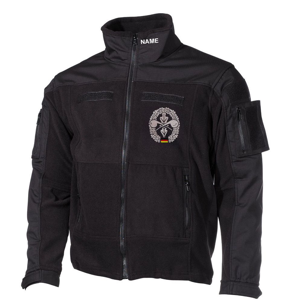 Combat Fleecejacke GESTICKT  ABC Abwehr Kompanie Bataillon Barett-GRATIS NAME #30498