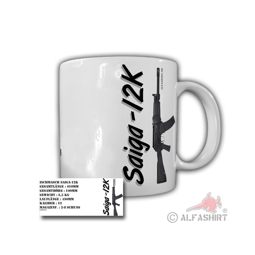 Saiga 12K Tasse MG Schusswaffe Kaffeebecher Hobby - Tasse #26638