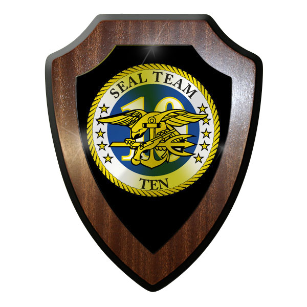 Coat of Arms / Wall Shield - SEAL Team 10 USA US Navy Special Forces #9854