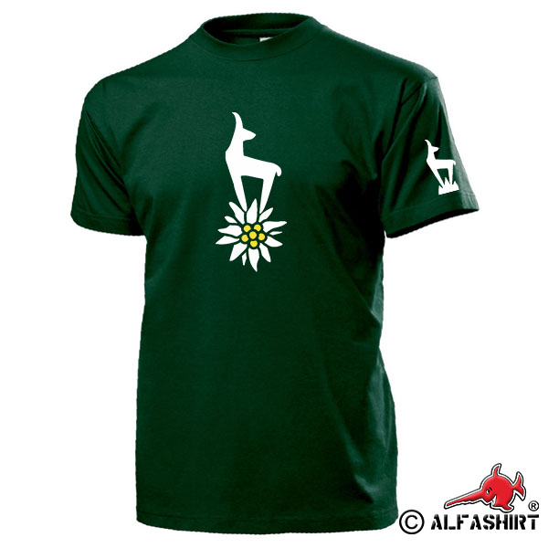 Climber Gams Alps Vacation Mountains Capricorn Edelweiss Flower T Shirt # 16372