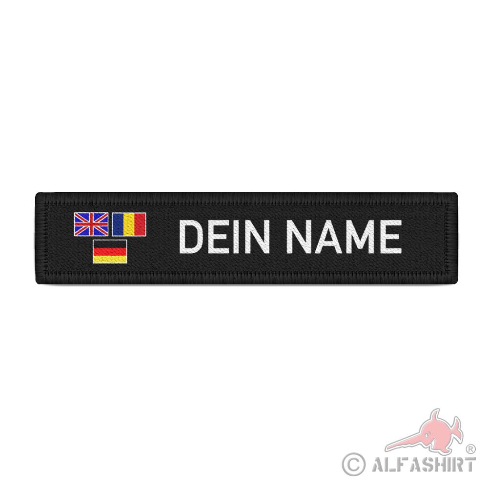 Namenspatch personalisierbar Flagge Deutschland Germany England UK #42442
