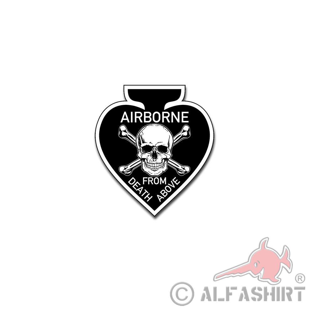 Airborne Death From Above Airborne Special Forces Army 9x10cm # A4850