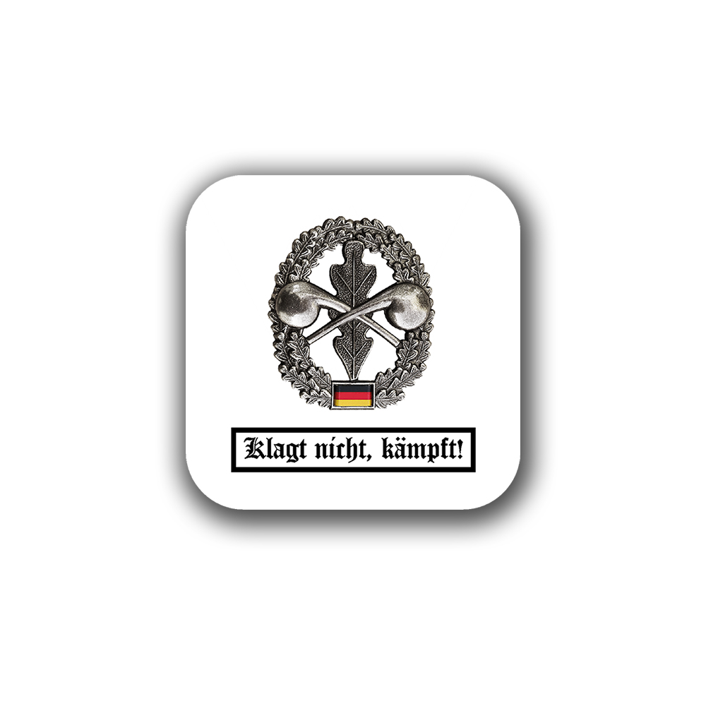 Aufkleber Klagt nicht, Kämpft ABC Abwehr Abwehrkommando Bundeswehr 7x7cm #A6642