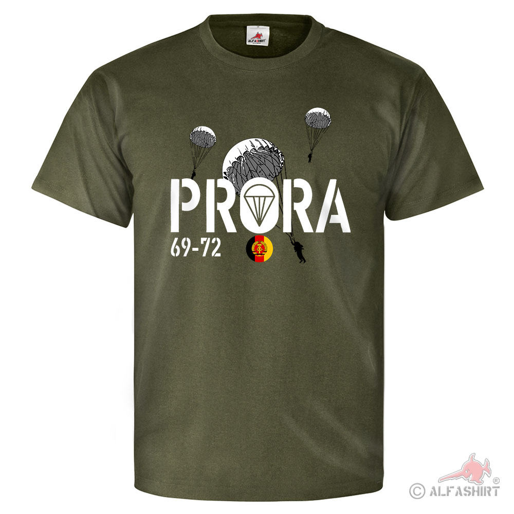 PRORA 69-72 Luftsturmregiment 40 NVA DDR Fallschirmjäger Prora - T Shirt #25774