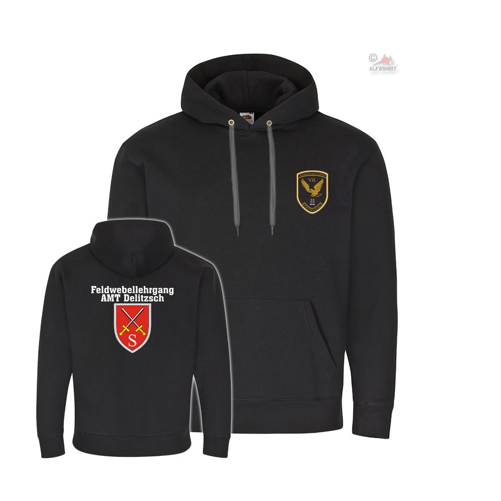 Hoodie USH Delitzsch VII Inspection Fw-Lehrg AMT Bundeswehr Learning # 38841