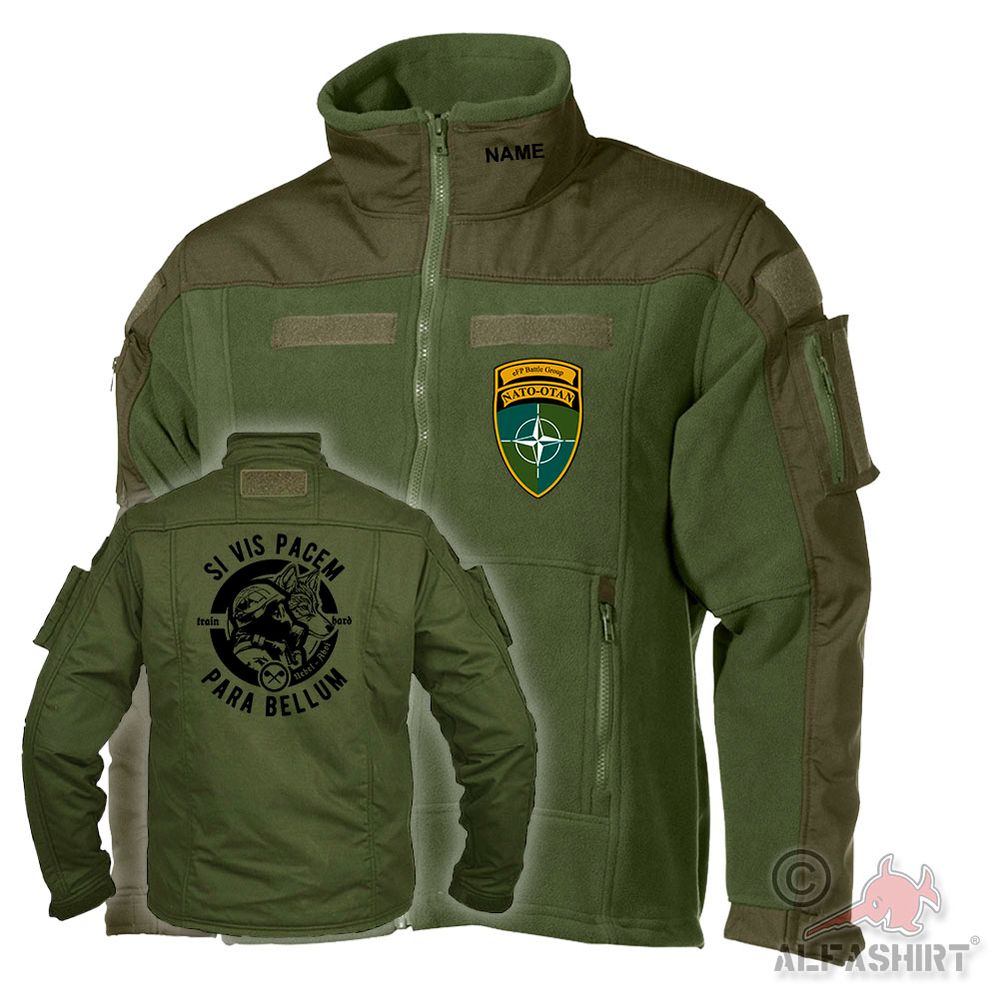 Tactical fleece jacket eFP Battle Groupe ABC Defense Troop Bundeswehr #44528