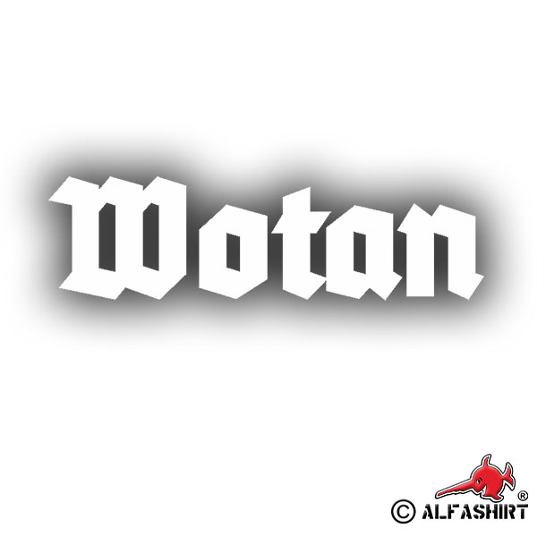 Sticker Wotan name lettering Viking Germanic God 10x3cm A587
