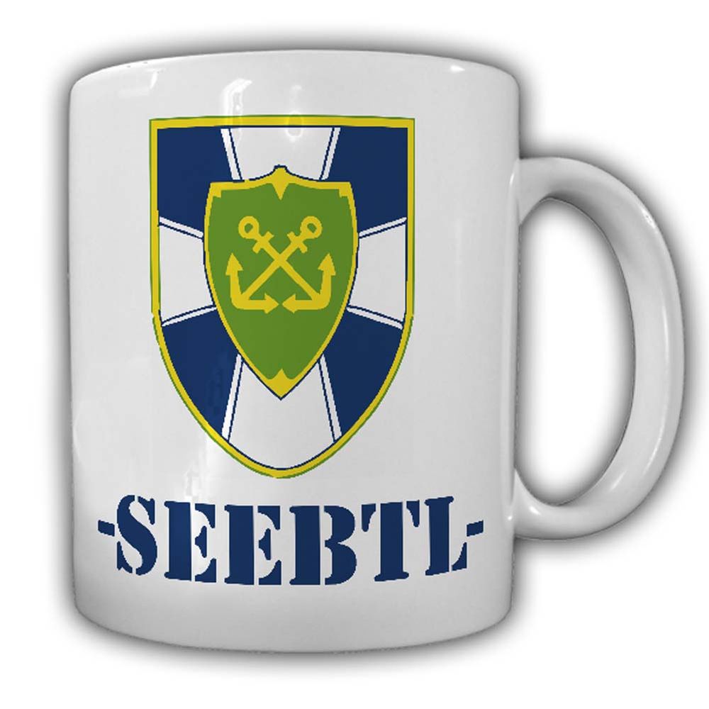 Tasse SeeBtl Seebataillon Bundesmarine Bund Wappen Abzeichen Crew Anker #24101t