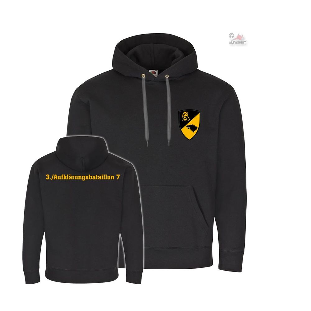 Hoodie 3 Aufklärungsbataillon 7 Ahlen NRW Westfalen Kaserne Kompanie #37806