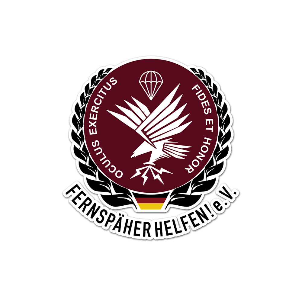 Aufkleber Fernspäher helfen! e.V. ab 7cm #A6786