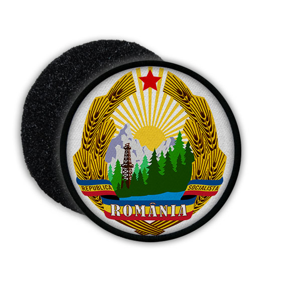 Patch Coat of Arms of Romania Wappen Stern Sonne Abzeichen Aufnäher #22254