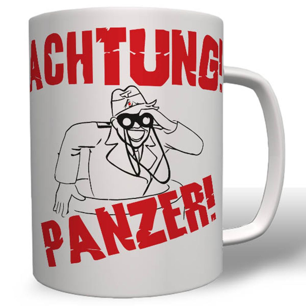 Achtung Panzer Tiger Fibel Panther Deutschland Germany - Tasse #16735