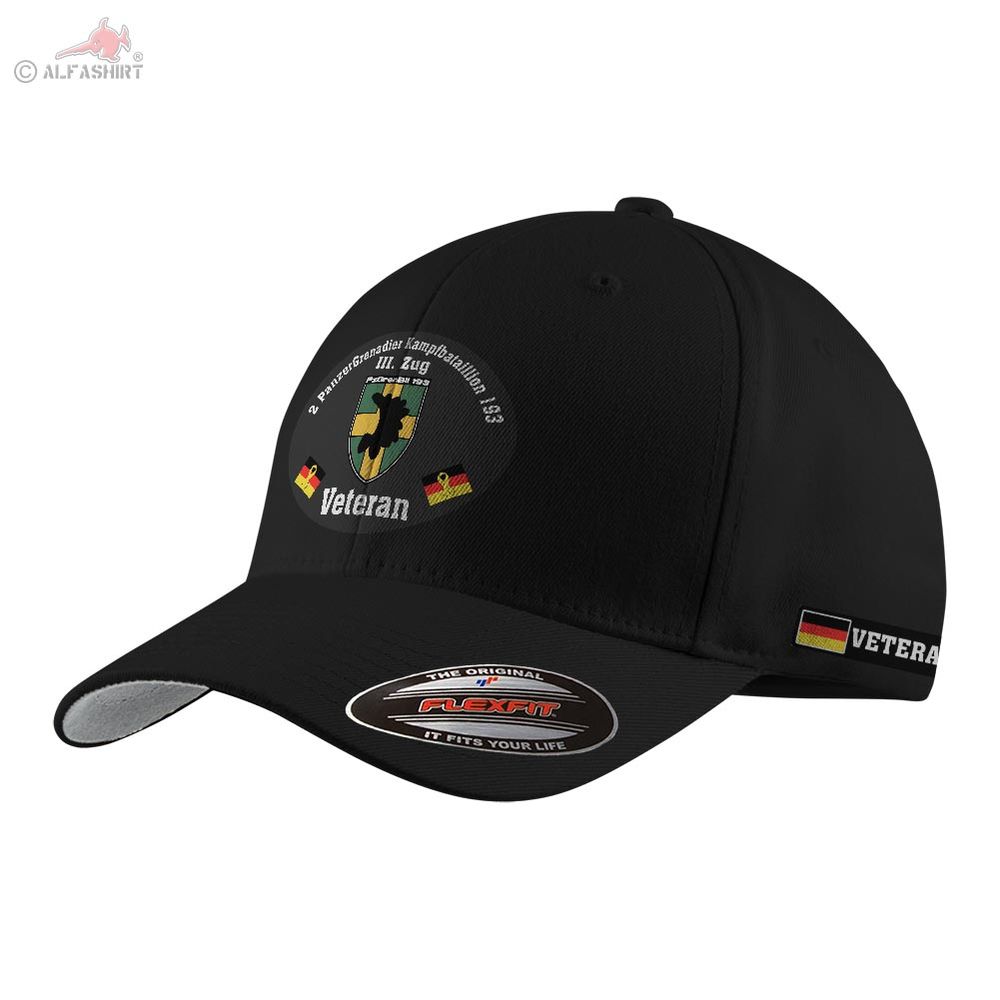 Flexfit Kappe 2 PzGrenBtl 193 3 Zug Kampfbataillion Veteran Bundeswehr #37821