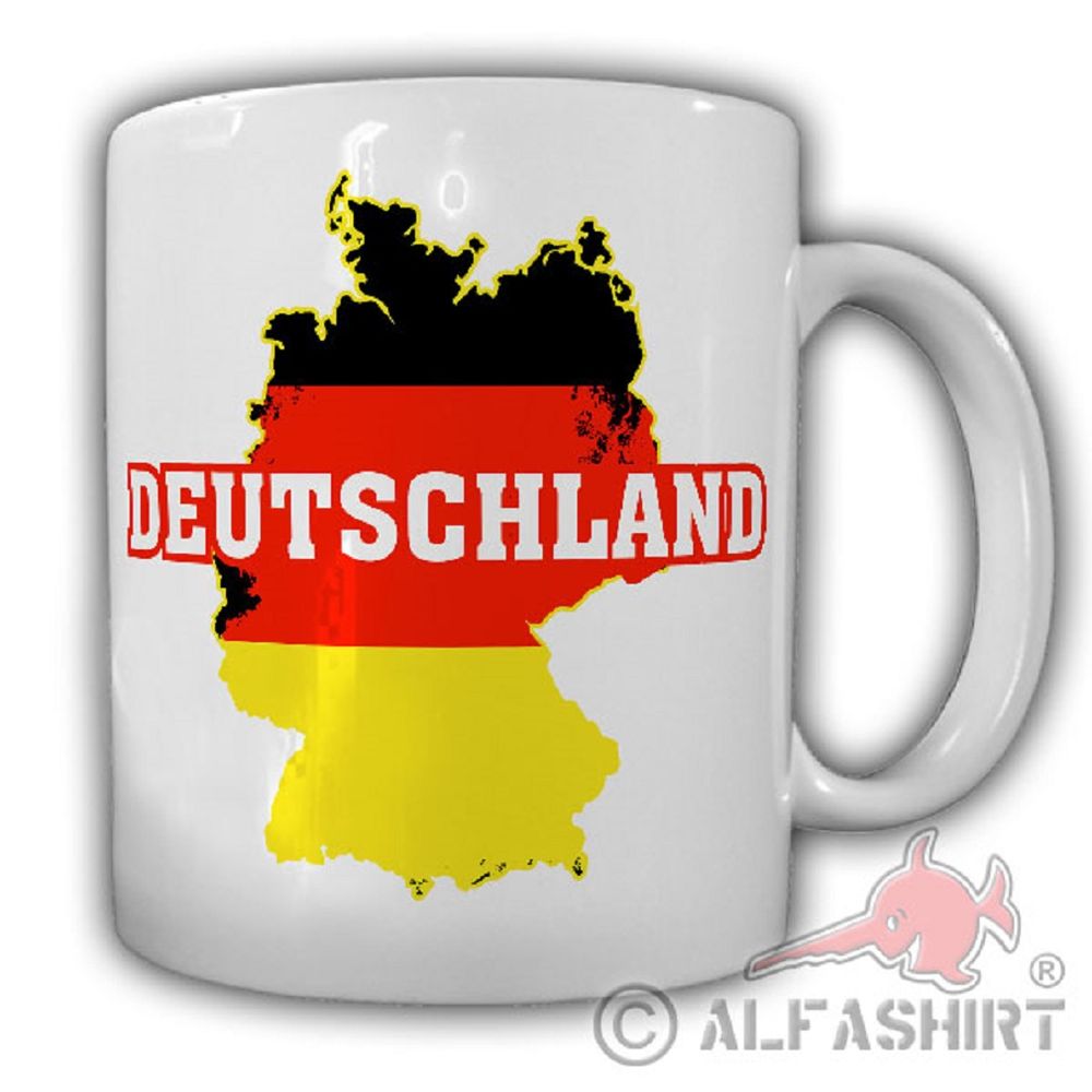 Deutschland BRD Bundesrepublik Fahne Landkarte Tasse Becher #19847