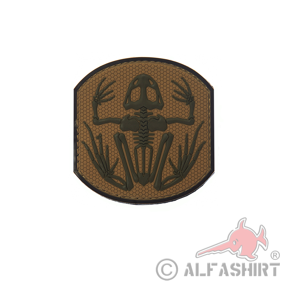 US Navy Seals Frog Sand Frog Team Three Crest 3D Rubber Patch 7x7cm # 29033