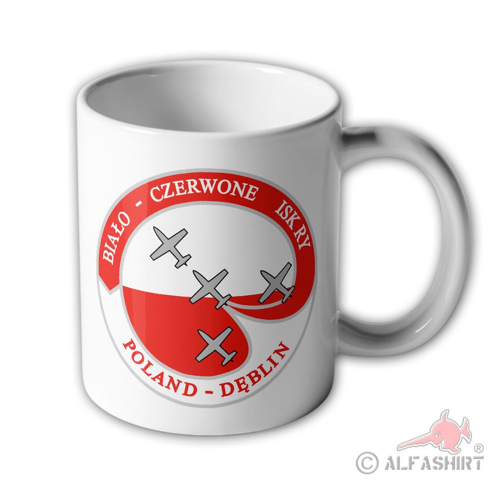 Mug Team Iskry Bialo-Czerwone Poland Aerobatic Squadron White #44158