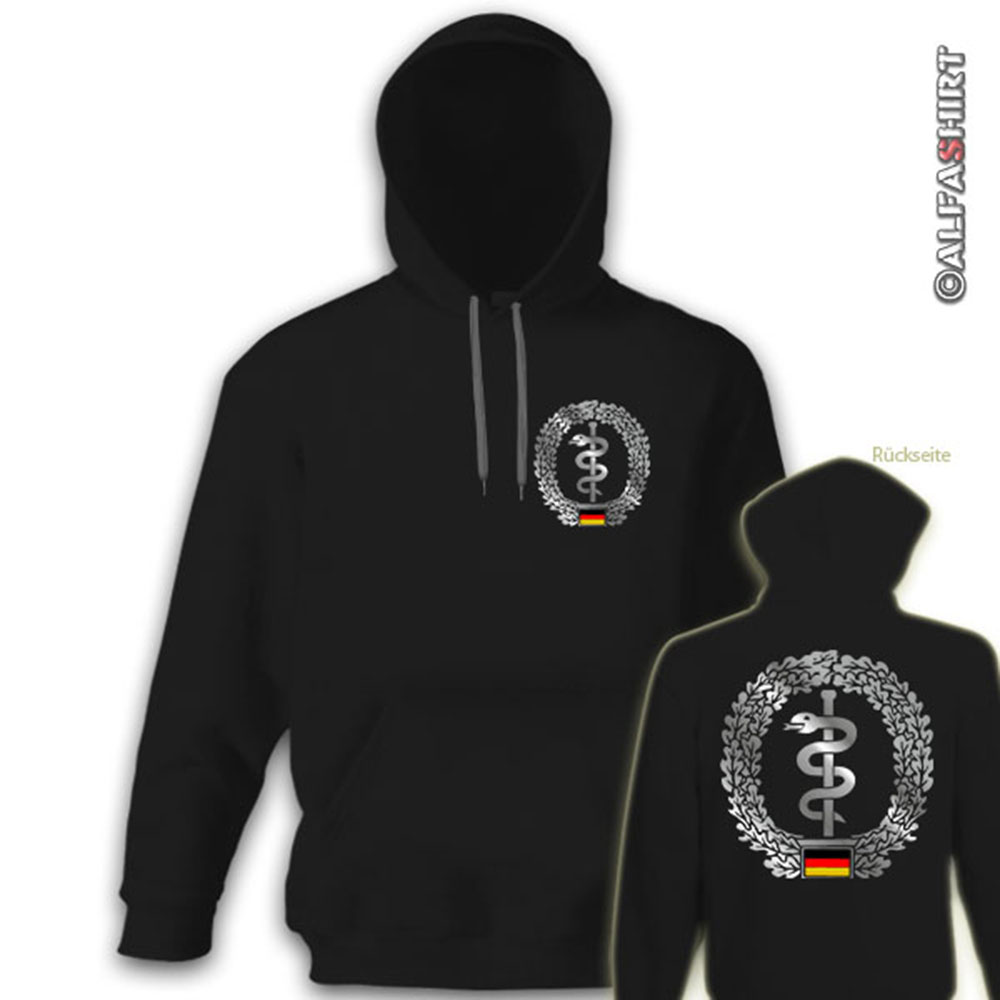 Sanitäter Sanitätsdienst Barettabzeichen Barett Bundeswehr Bw - Hoodie #12039