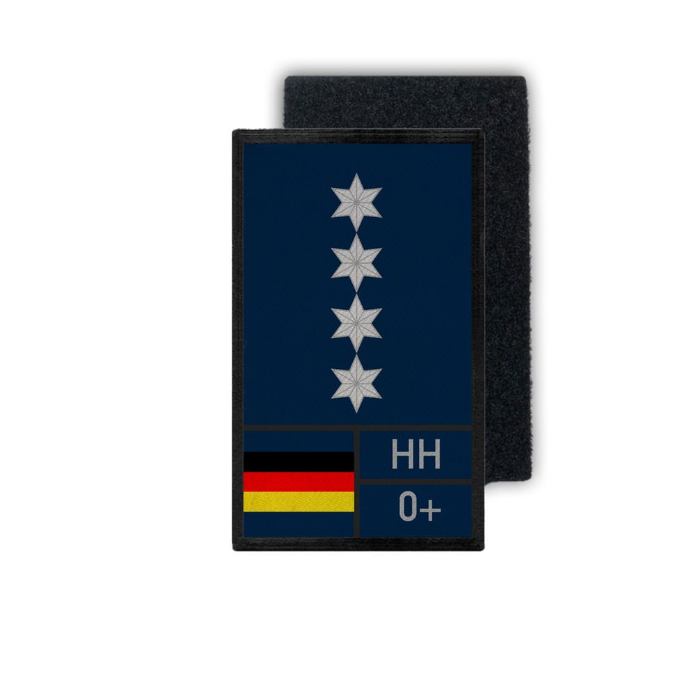 Polizeihauptkommissar A12 Null Positiv Hamburg HH 0- Bundespolizei 12x7cm #33645