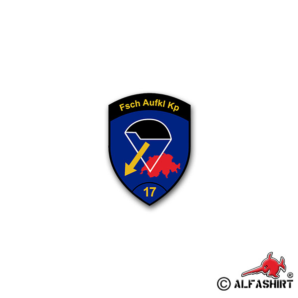 Aufkleber/Sticker Fsch Aufkl Kp 17 Fallschirmspringer Kompanie KSK 5x7cm#A2278