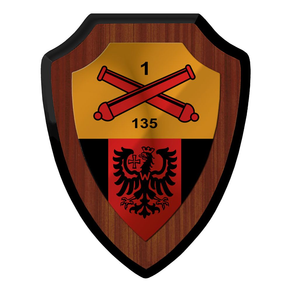Wappenschild 1 Kompanie PzArtBtl Panzerartilleriebataillon 135 #44343 Wappenschild 1 Kompanie PzArtBtl Panzerartilleriebataillon 135 #44343