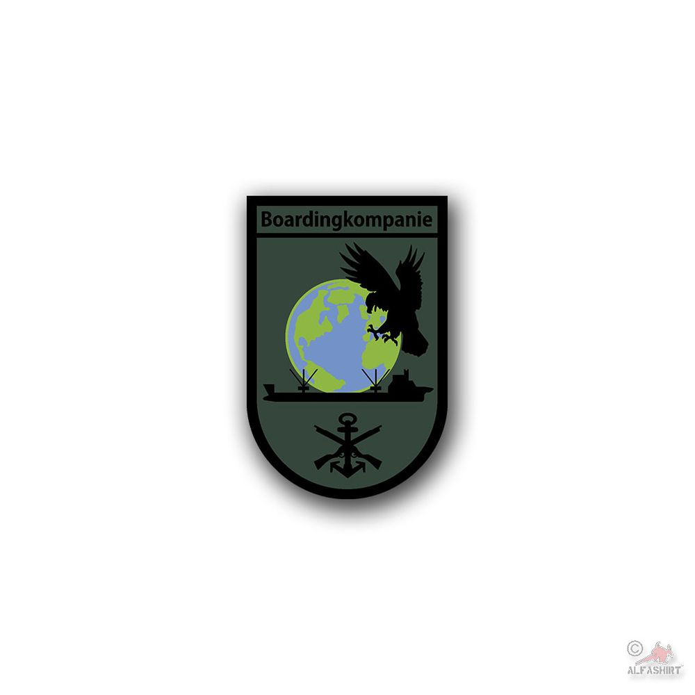 Sticker BW boarding company Borddeins Marine coat of arms badge 15x10cm #A4720
