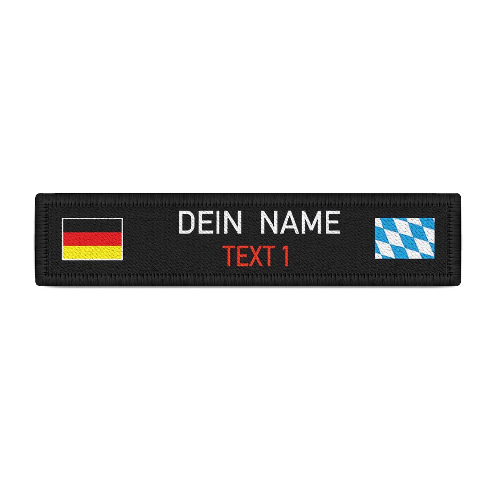 Rettungssanitäter Namen-Schild Patch Bayern Deutschland Feuerwehr #47714