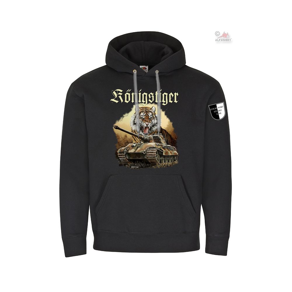 Hoodie Lukas Wirp Tiger II King Tiger Tank Köti Art Print Sweater # 36341