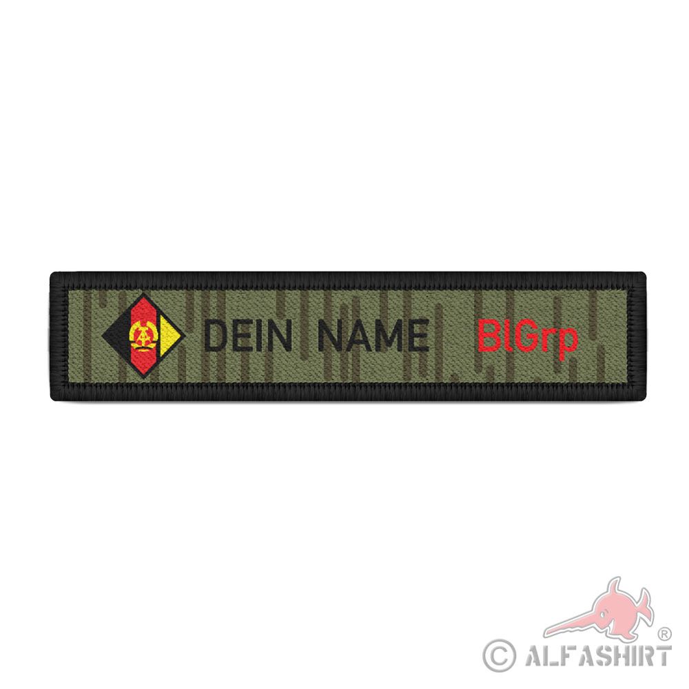 Namenspatch DDR Strichtarn NVA Volksarmee Soldat Blutgruppe #44604