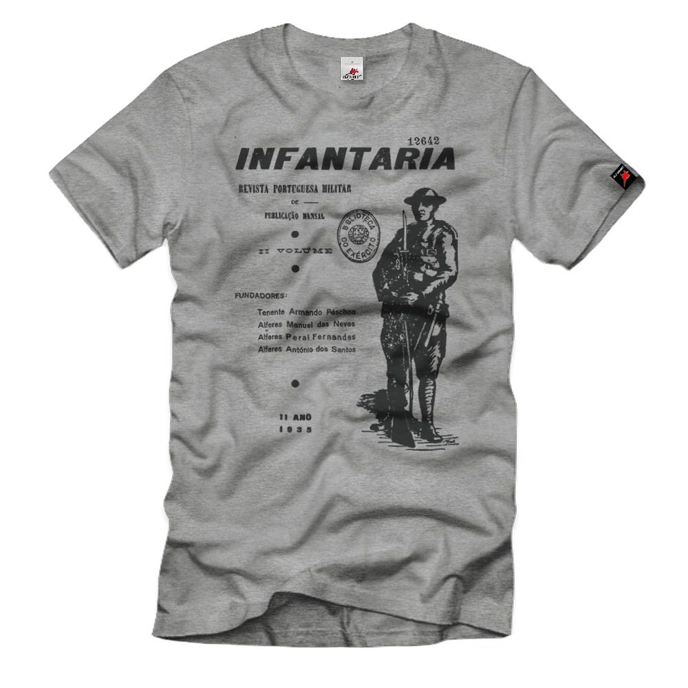 INFANTARIA Potugal Revista Portuguesa Militar 1935 Soldat Forças T-Shirt#33380