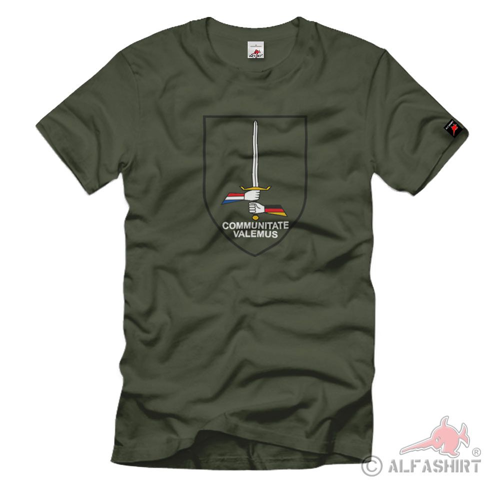 Deutsch Niederländisches Korps Münster Holland Communitate Valemus T Shirt #2923