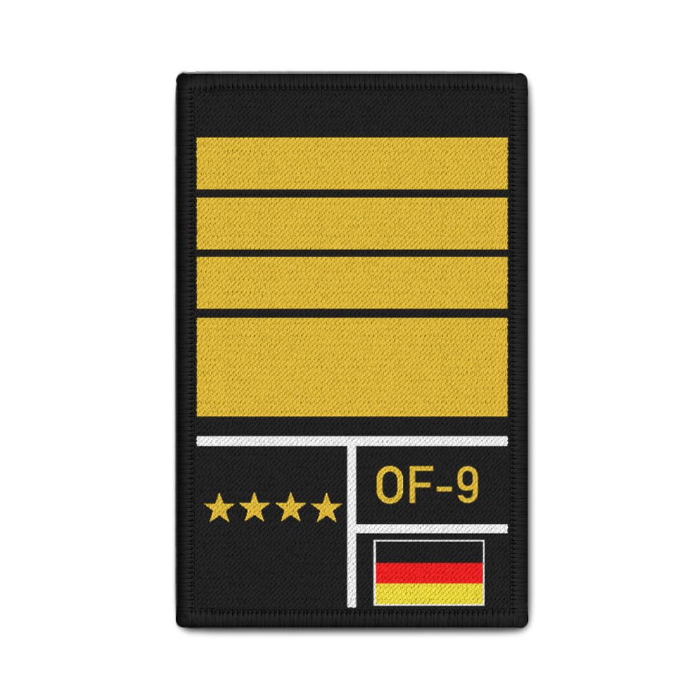 Rank Patch Bundeswehr Heer Luftwaffe Marine Schwarz #BW-Patch