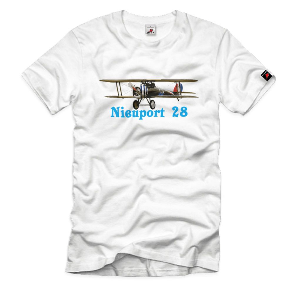 Nieuport 28-Plane French Biplane Fighter - T Shirt # 11512