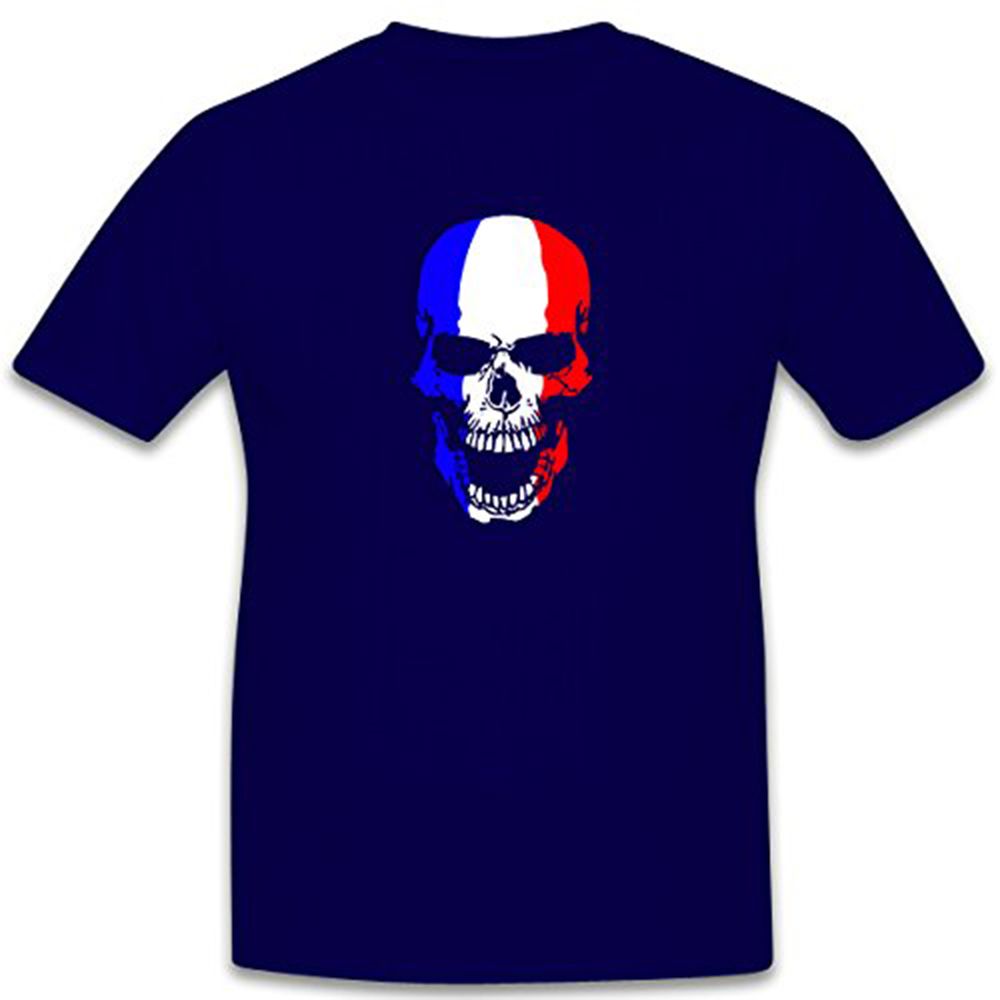 Skull Totenkopf Schädel Frankreich - T Shirt #6489