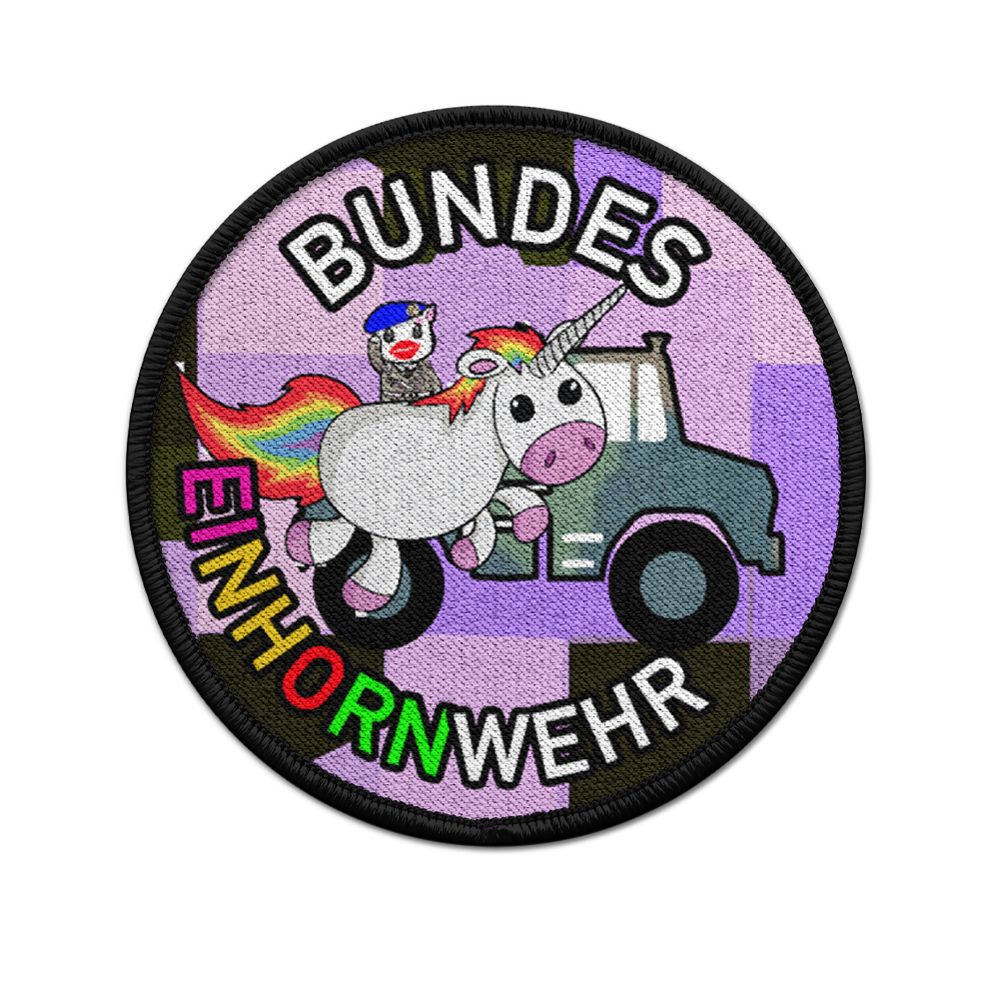 Bundes-Einhornwehr Einhorn Bundeswehr Parade Fun Unicorn ITBtl 381 Patch #35876