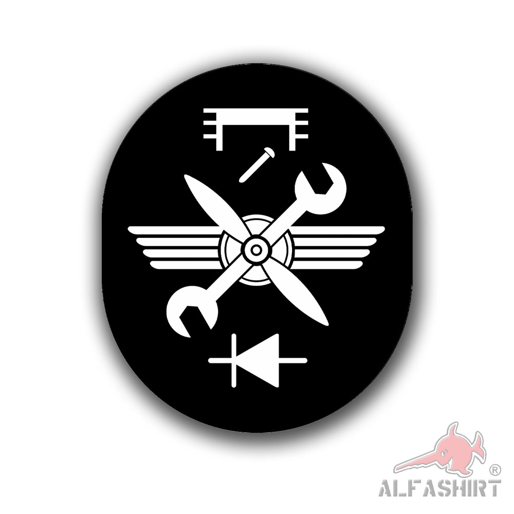 Sticker NVA service career 18x15cm flight supply technical service #A6337