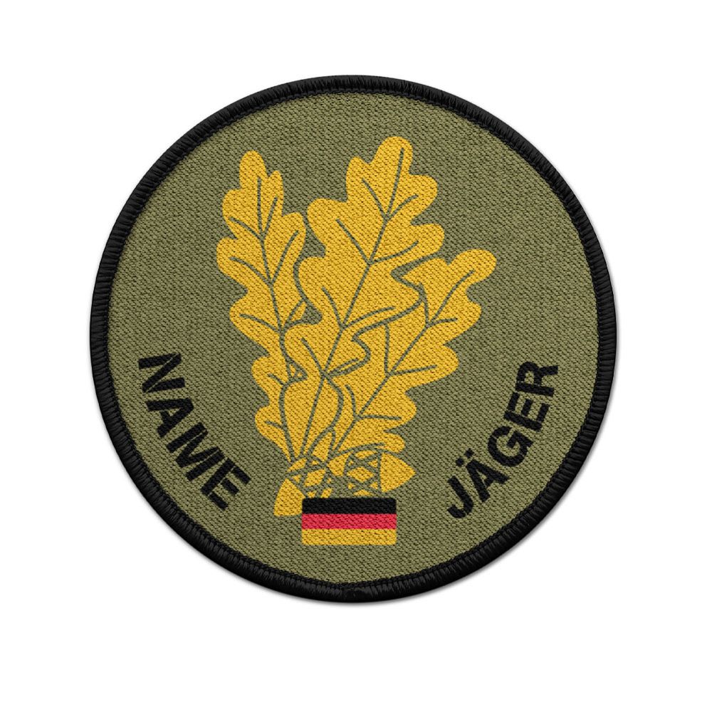 Patch personalisierbar Jäger Eichenlaub DE JägertruppeBW Uniform Tasche#46554